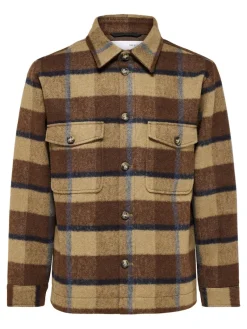 Selected Hemden*SLHARCHIVE OVERSHIRT NOOS Ermine