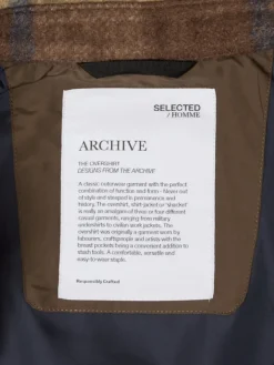 Selected Hemden*SLHARCHIVE OVERSHIRT NOOS Ermine