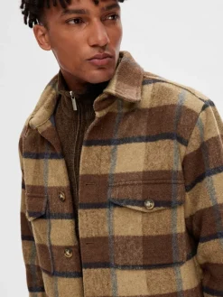 Selected Hemden*SLHARCHIVE OVERSHIRT NOOS Ermine