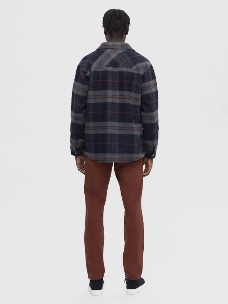 Selected Hemden*SLHARCHIVE OVERSHIRT NOOS Navy Blazer