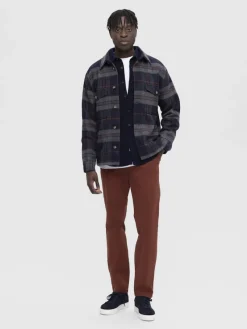 Selected Hemden*SLHARCHIVE OVERSHIRT NOOS Navy Blazer