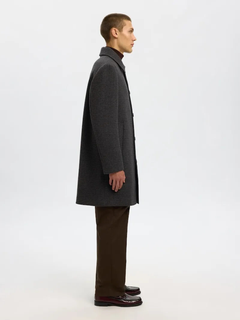 Selected Jacken*SLHARCHIVE WOOL BLEND CAR COAT dark grey