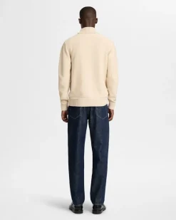 Selected Pullover & Sweatshirts*SLHAXEL LS KNIT ROLL NECK W oatmeal1