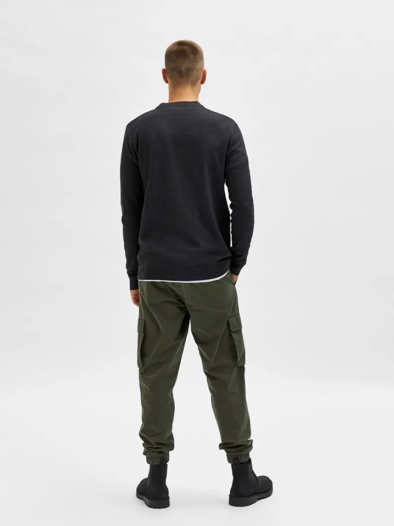 Selected Pullover & Sweatshirts*SLHEKLON LS KNIT CREW W CAMP Phantom