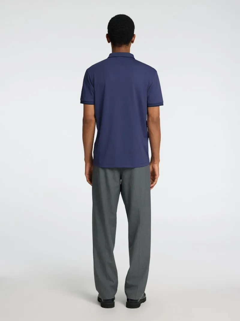 Selected Shirts*SLHFAVE SPORT ZIP SS POLO NOOS oceana