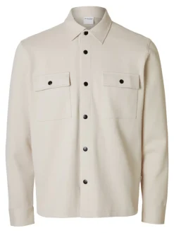 Selected Pullover & Sweatshirts*SLHJACKIE SWEAT JACKET NOOS oatmeal