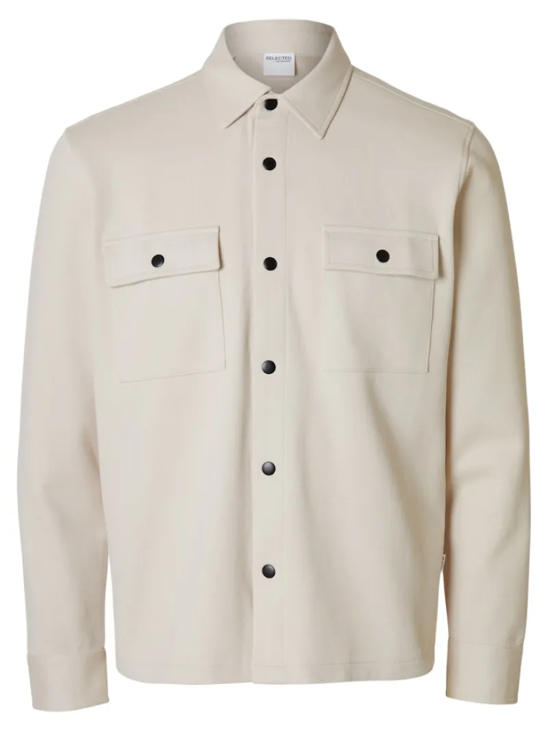 Selected Pullover & Sweatshirts*SLHJACKIE SWEAT JACKET NOOS oatmeal