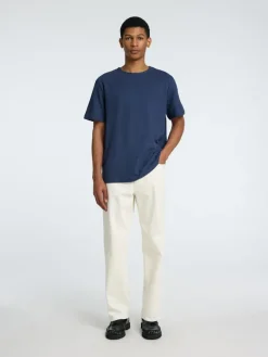 Selected Shirts*SLHJOSEPH PIQUE SS O-NECK TEE oceana