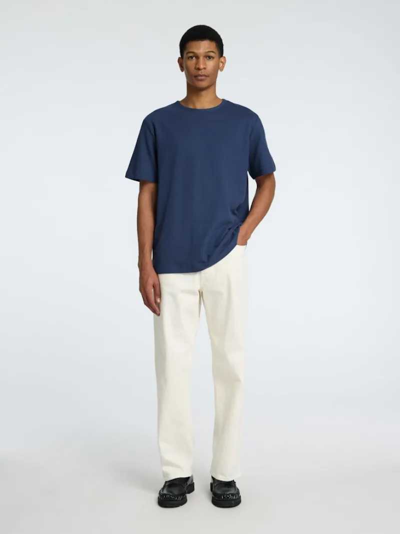 Selected Shirts*SLHJOSEPH PIQUE SS O-NECK TEE oceana