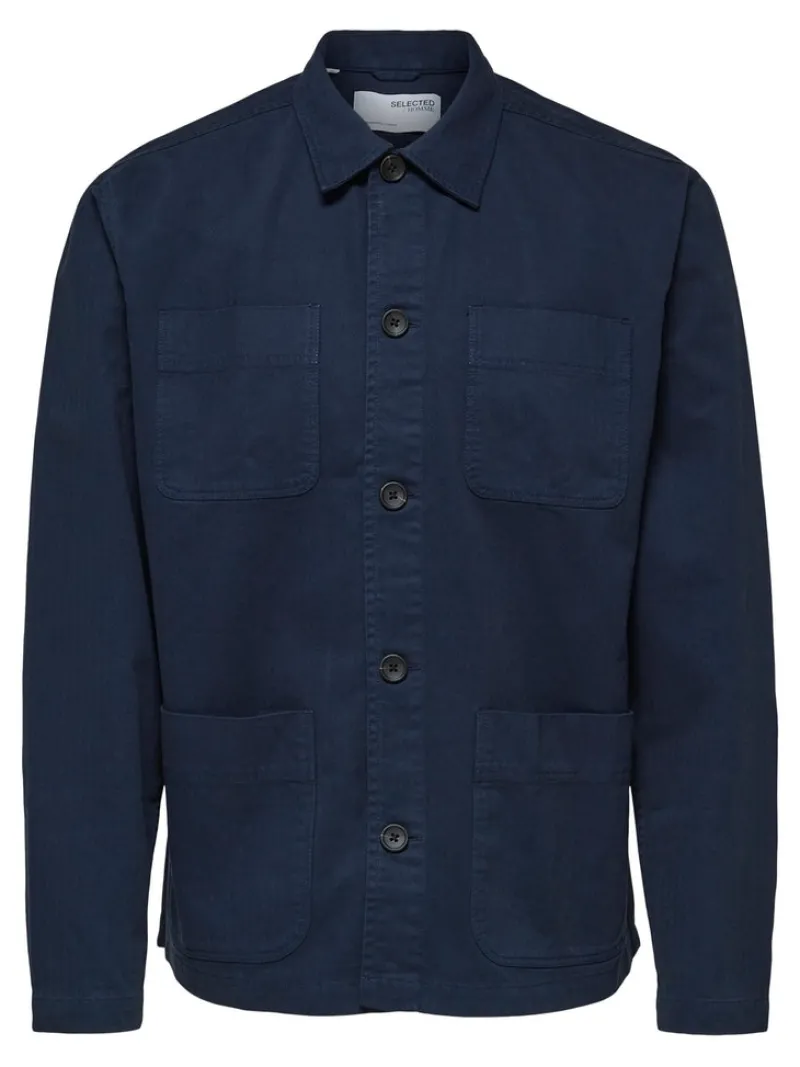 Selected Jacken*SLHLOOSETONY OVERSHIRT LS W NOOS Navy Blazer