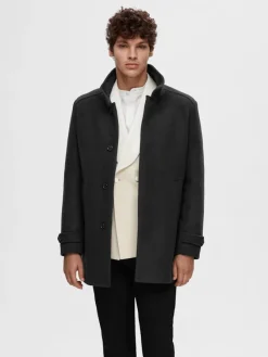 Selected Jacken*SLHNEW REUBEN COAT NOOS Black