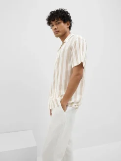 Selected Hemden*SLHREG-AIR SHIRT SS MIX Pure Cashmere