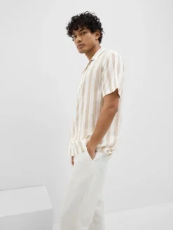 Selected Hemden*SLHREG-AIR SHIRT SS MIX Pure Cashmere