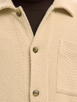 Selected Hemden*SLHREGFRED STRUCTURED OVERSHIRT egret