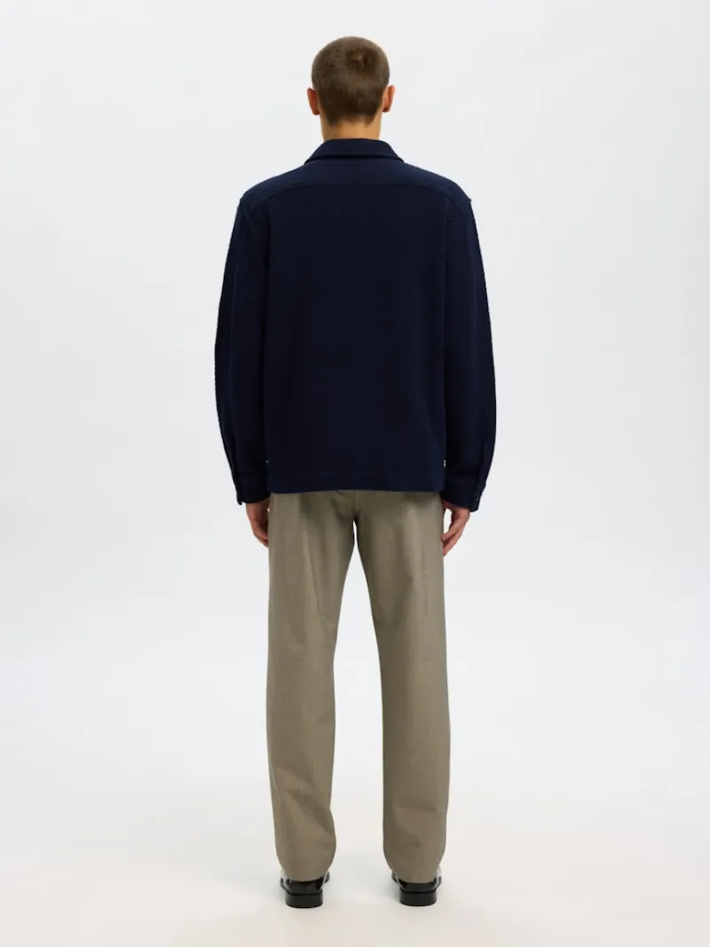 Selected Hemden*SLHREGFRED STRUCTURED OVERSHIRT Sky Captain