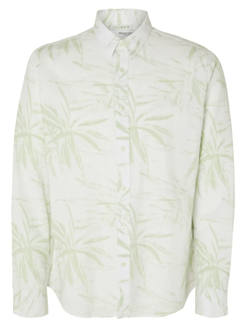 Selected Hemden*SLHREGSUN SHIRT LS CLASSIC bok choy