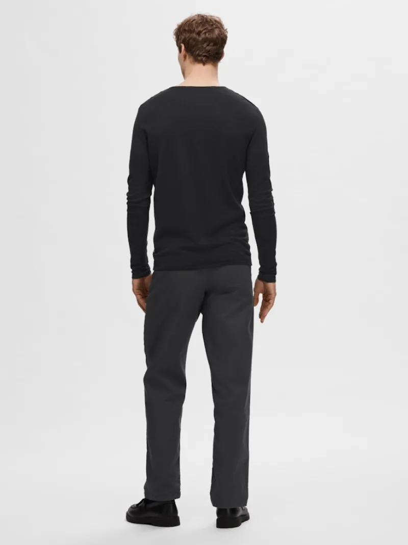 Selected Pullover & Sweatshirts*SLHROME LS KNIT CREW NECK NOOS schwarz2