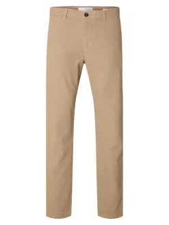 Selected Hosen|Big Boys*SLH175-SLIM MILES STRUC DYED PANT NOOS Pure Cashmere