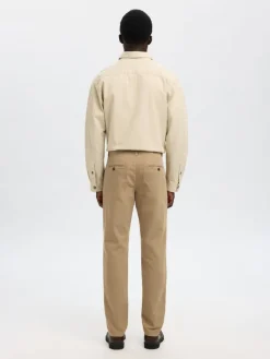 Selected Hosen|Big Boys*SLH175-SLIM MILES STRUC DYED PANT NOOS Pure Cashmere