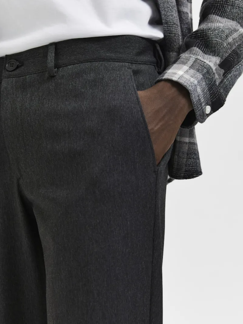 Selected Hosen|Big Boys*SLHSLIM-BEST 175 FLEX PANTS B NOOS Dark Grey Melange