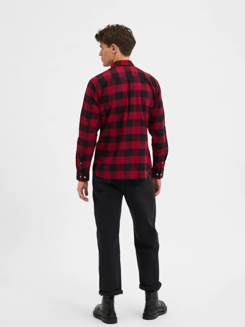 Selected Hemden|Big Boys*SLHSLIMFLANNEL SHIRT LS W NOOS biking red