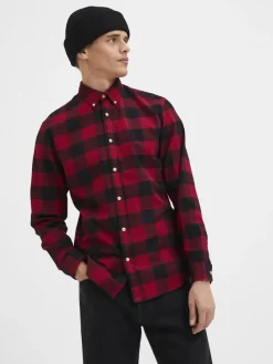 Selected Hemden|Big Boys*SLHSLIMFLANNEL SHIRT LS W NOOS biking red