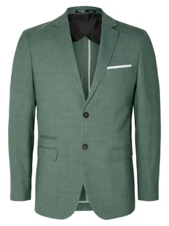 Selected Sakkos|Jacken*SLHSLIM-OASIS LINEN BLZ NOOS light green melange