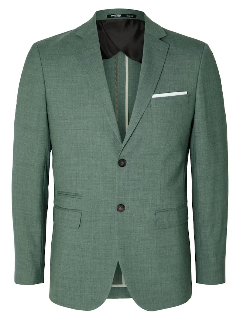 Selected Sakkos|Jacken*SLHSLIM-OASIS LINEN BLZ NOOS light green melange