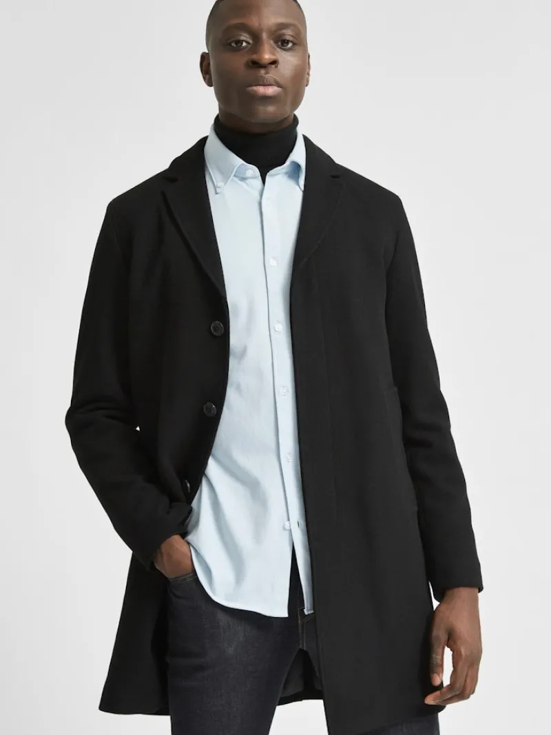 Selected Hemden*SLHSLIMOLIVER-KNIT FLEX SHIRT LS B dream blue