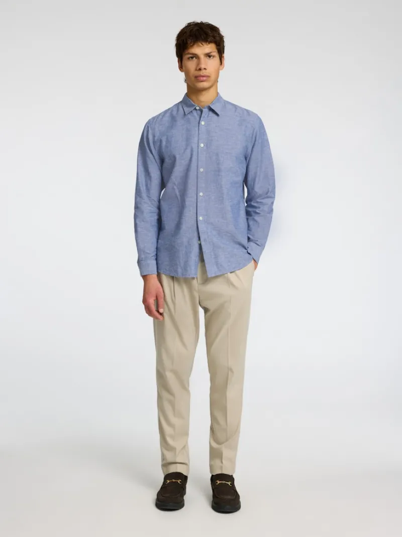 Selected Hemden*SLHSLIM-SUN SHIRT LS NOOS Medium Blue Denim