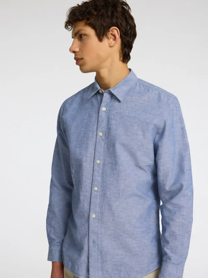 Selected Hemden*SLHSLIM-SUN SHIRT LS NOOS Medium Blue Denim