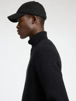 Selected Pullover & Sweatshirts*SLHTHEO LS KNIT STRUCTURE ROLL NECK Black