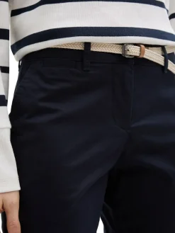 Tom Tailor Hosen*Slim Chino Hose mit Gürtel sky captain blue