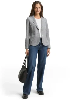 Tom Tailor Jacken*Slim Fit Blazer in Melange-Optik medium silver grey melange