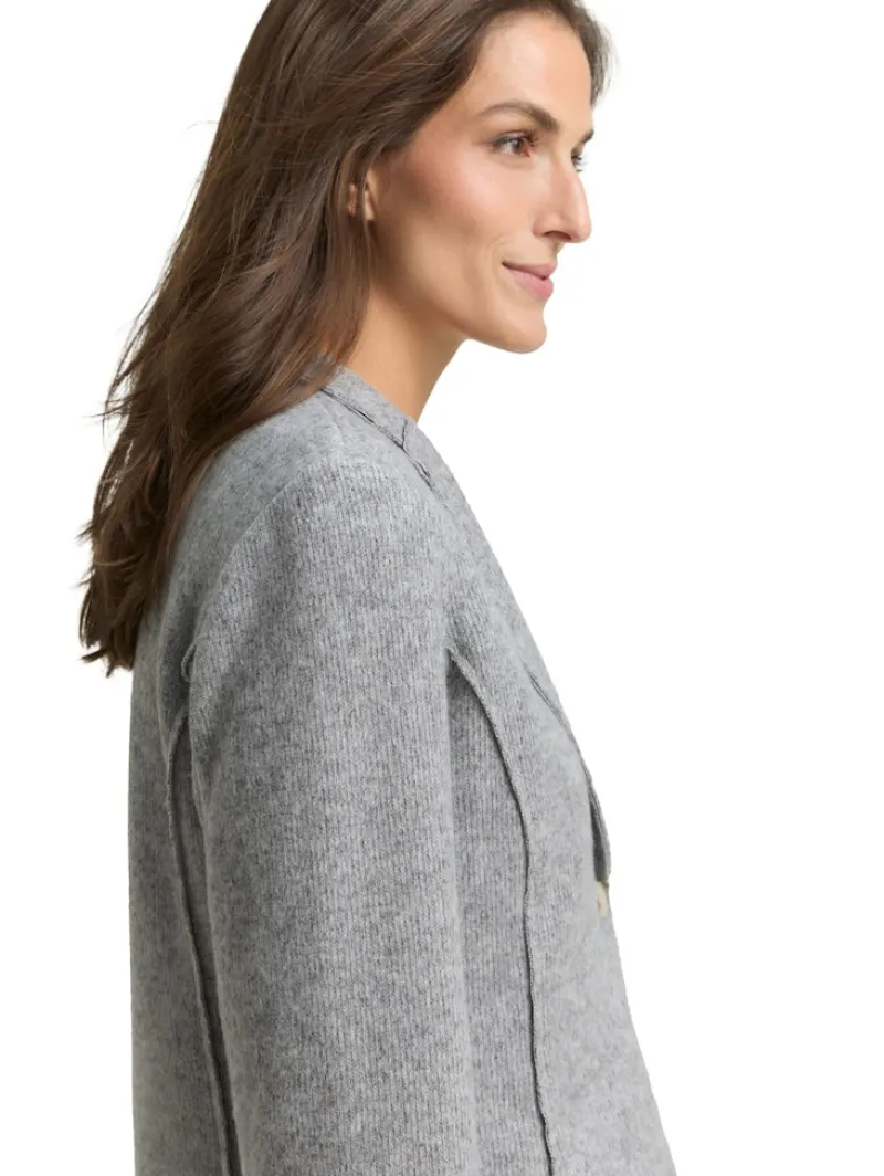 Tom Tailor Jacken*Slim Fit Blazer in Melange-Optik medium silver grey melange