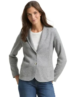 Tom Tailor Jacken*Slim Fit Blazer in Melange-Optik medium silver grey melange