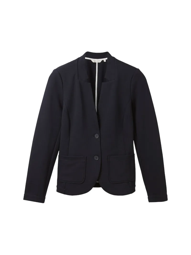 Tom Tailor Jacken*Slim Fit Blazer mit Ottoman Struktur sky captain blue