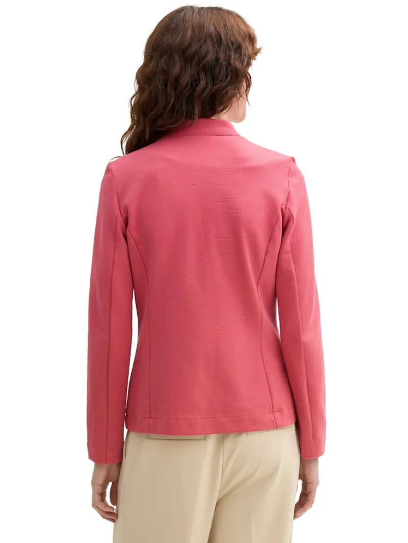 Tom Tailor Jacken*Slim Fit Blazer mit Ottoman Struktur berry red