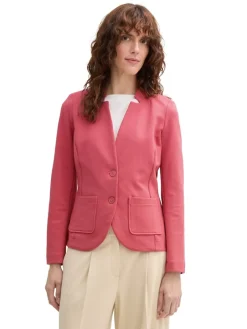 Tom Tailor Jacken*Slim Fit Blazer mit Ottoman Struktur berry red