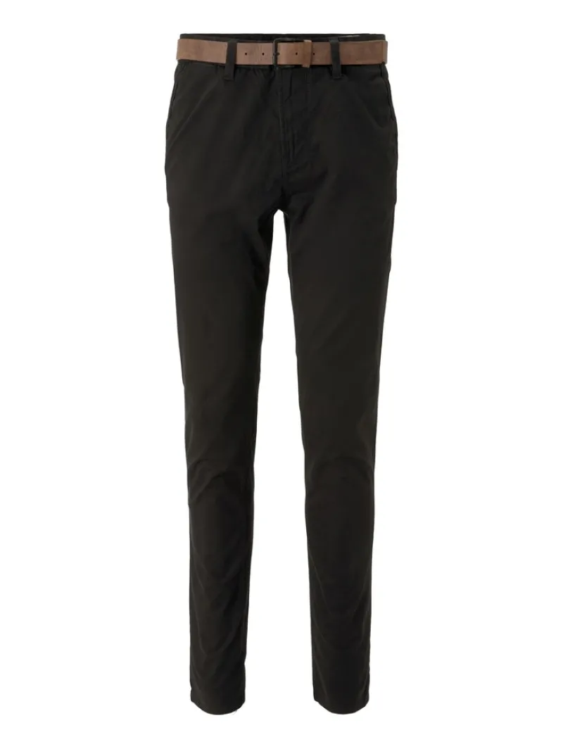 Tom Tailor Denim Hosen*Slim Fit Chino Hose mit Gürtel Black