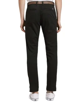 Tom Tailor Denim Hosen*Slim Fit Chino Hose mit Gürtel Black