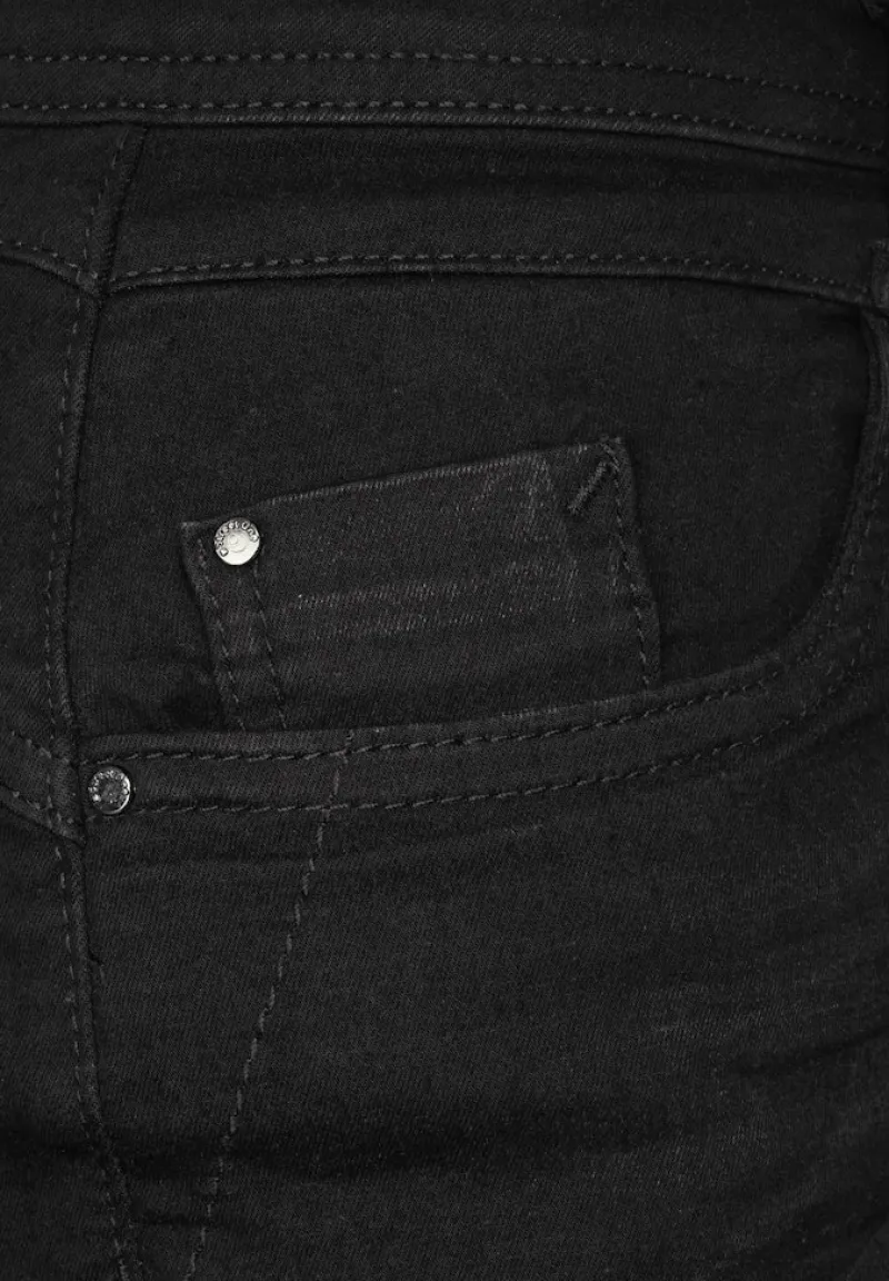 Street One Jeans*Slim Fit Free to Move Jeans black used wash