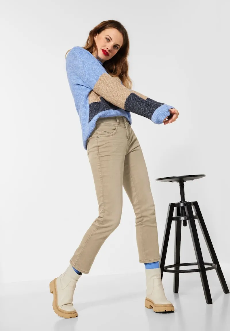 Street One Jeans*Slim Fit Hose nougat sand washed