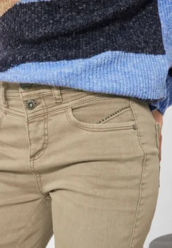 Street One Jeans*Slim Fit Hose nougat sand washed