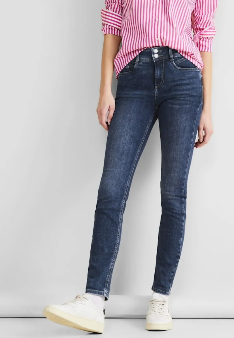 Street One Jeans*Slim Fit indigo Jeans brilliant indigo random wash