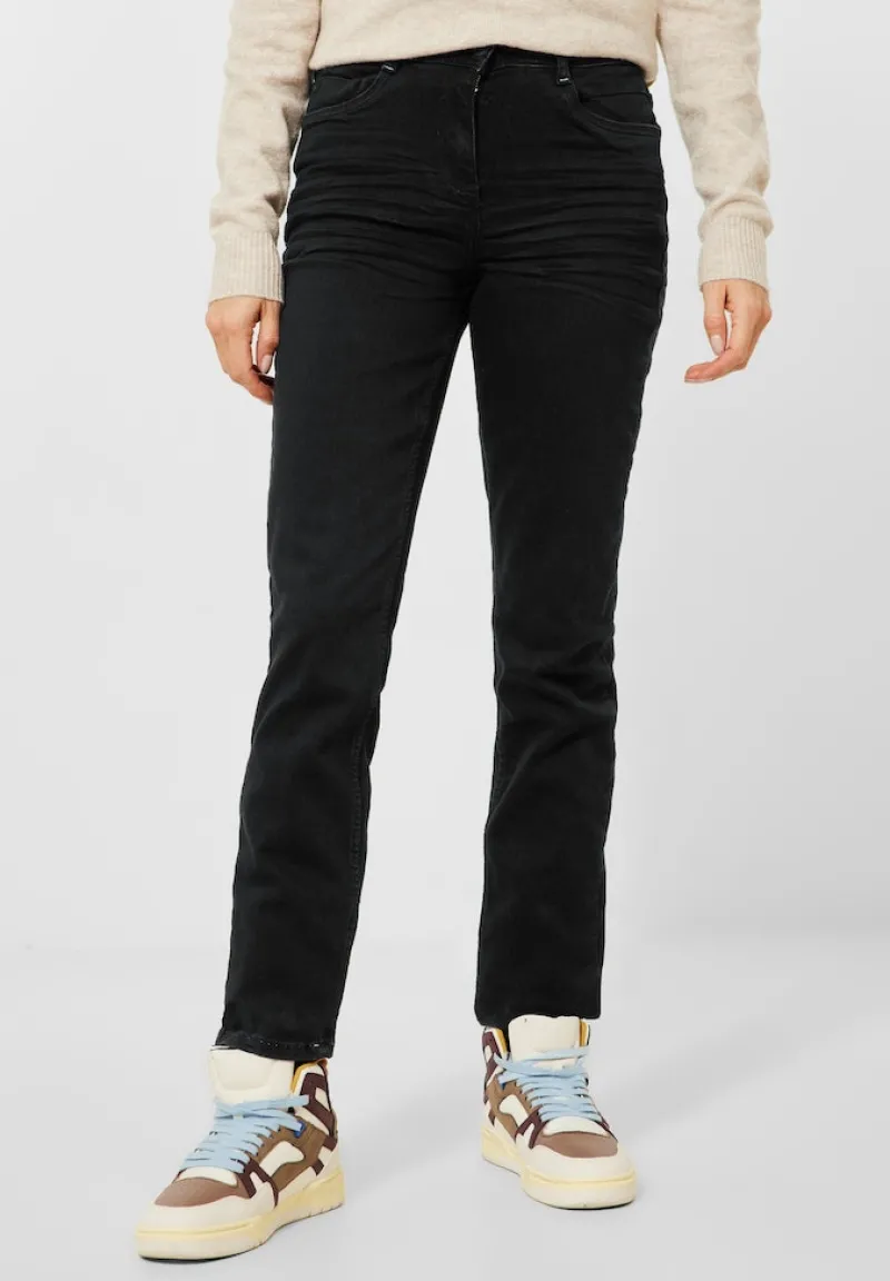 Cecil Jeans*Slim Fit Jeans basic black wash