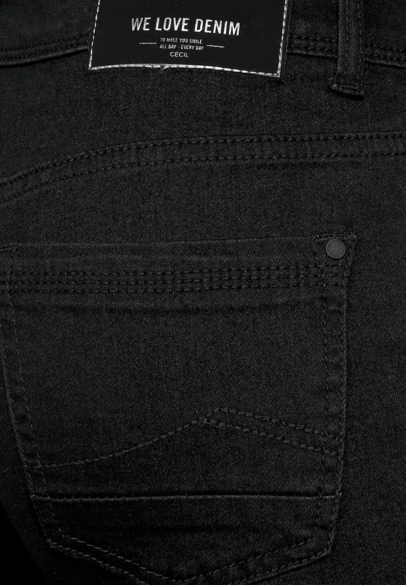 Cecil Jeans*Slim Fit Jeans basic black wash