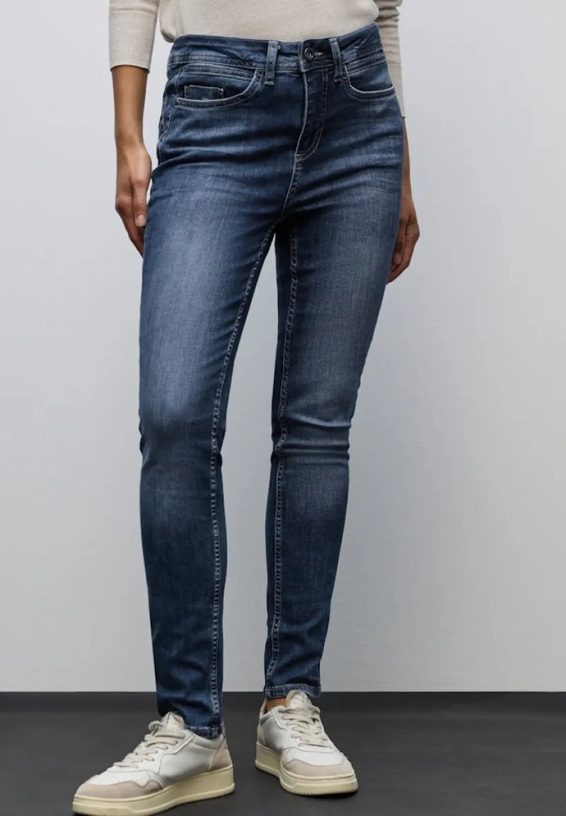 Street One Jeans*Slim Fit Jeans dark blue random