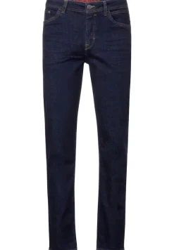 Street One Men Jeans|Big Boys*Slim Fit Jeans dark blue rinsed wash