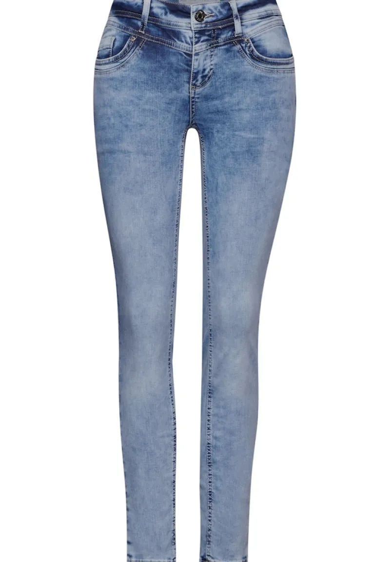 Street One Jeans*Slim Fit Jeans light blue random wash